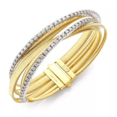 Marco_Bicego_Masai_Diamond_Tennis_Strand_Bracelet_Yellow_Gold_image1