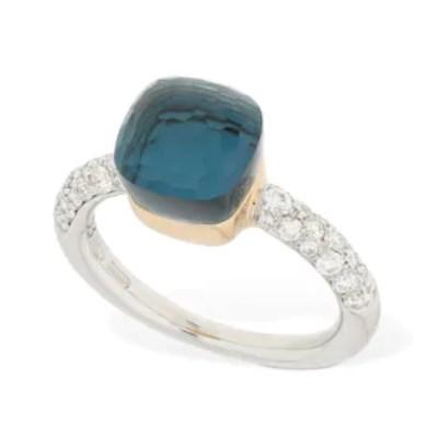 Pomellato_Nudo_Petit_Ring_London_Blue_Topaz_Diamond_image2