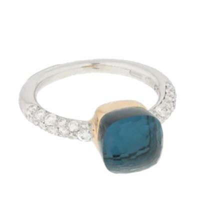 Pomellato_Nudo_Petit_Ring_London_Blue_Topaz_Diamond_image1