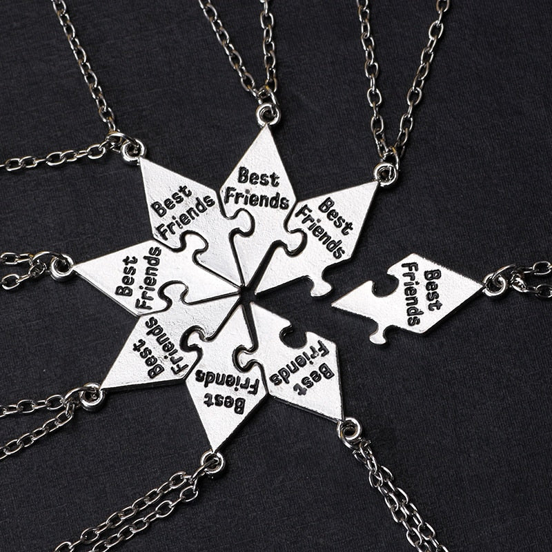 bff necklaces for 5 friends