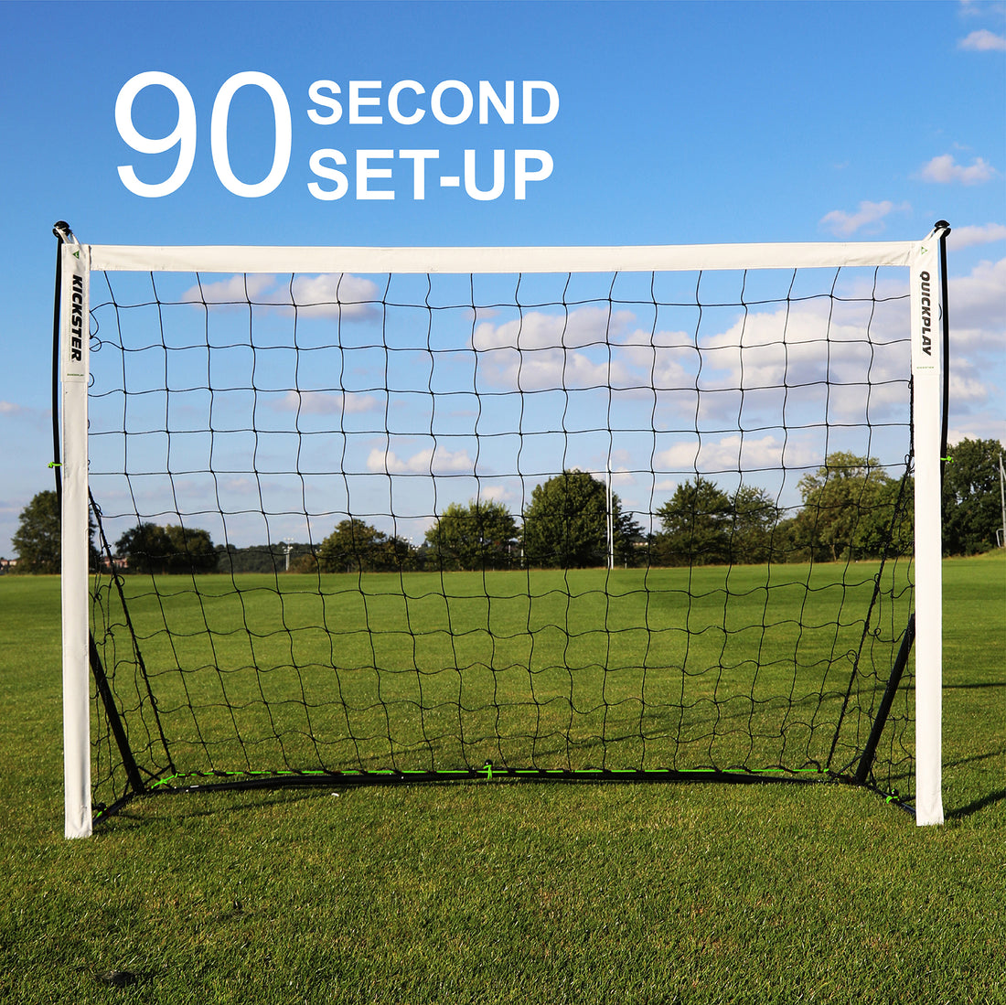 KICKSTER 18.5x6.6' Portable Soccer Goal U9 & U10