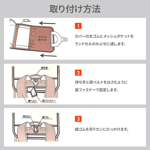 特殊形ランドセルカバー 採寸 「裾の直線」の測り方 - 外出用品