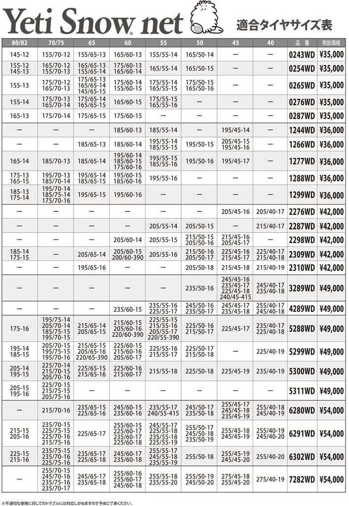 イエティ スノーネット WD 65R17装着車 7282WD ラバーチェーン U74 送料無料 系 ラバーネット Yeti エクスプローラー  代引き手数料無料 沖縄離島除く 245