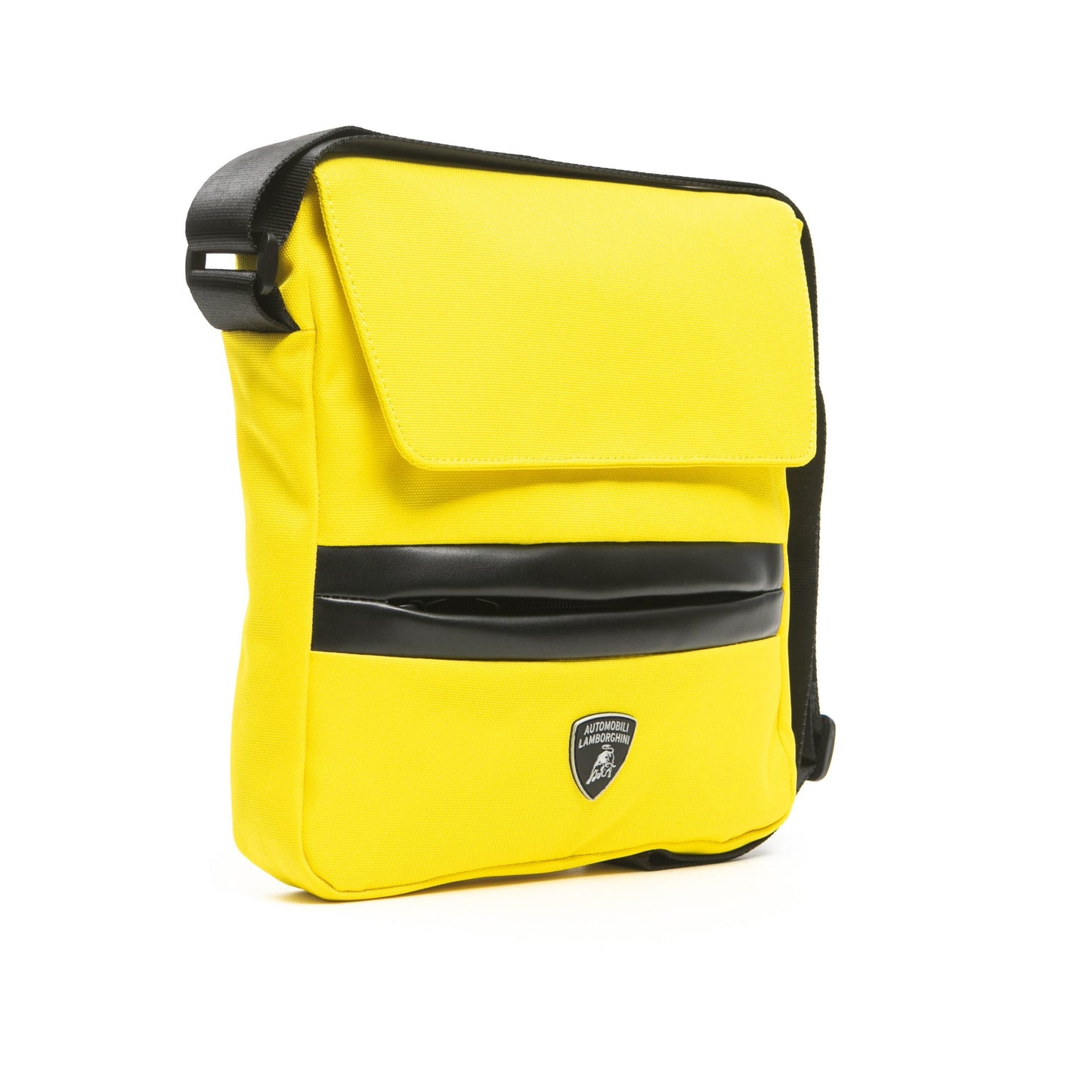 Yellow Polyester Messenger Bag