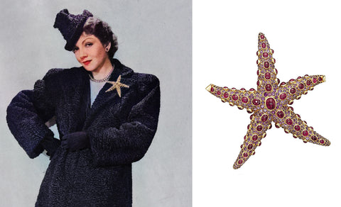 Juliette Moutard's House of Boivin Starfish Brooch, Designed for Claudette Colbert, now at the MFA Boston (1936/7)