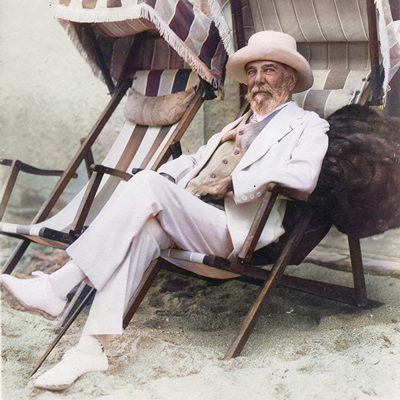 Louis Comfort Tiffany on the Miami Beachfront, 1930