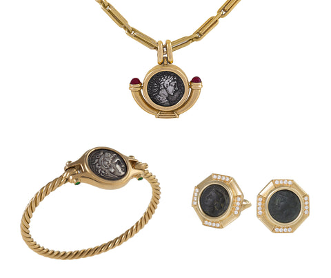 Macklowe Gallery's Assortment of Vintage Bulgari "Monete" Jewelry