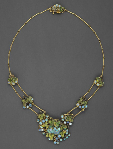 Opal Grapevine Necklace, Louis Comfort Tiffany and Julia Munson, 1904
