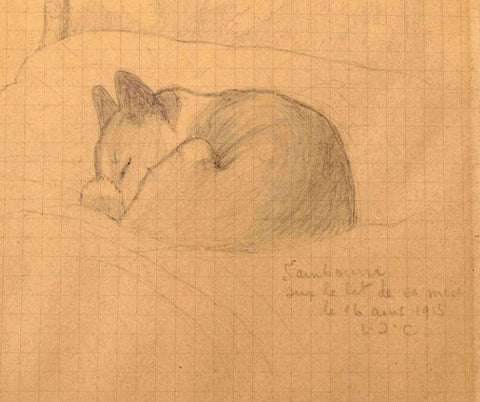 Sketch of Sambourra, 1916, by Louis Cartier (from archive sold by Haynailt, 2018)