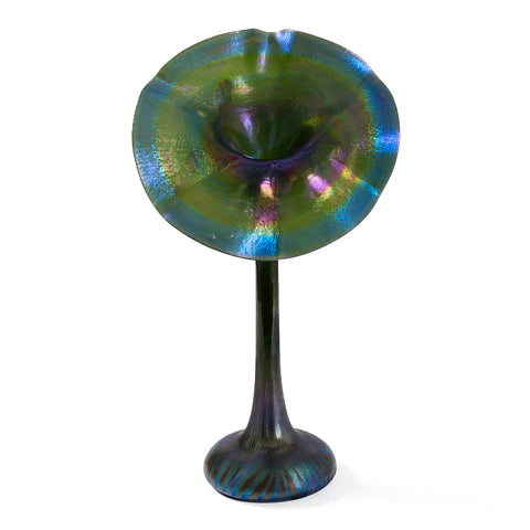 Tiffany Studios New York "Jack in the Pulpit" Favrile Glass Vase, available at Macklowe Gallery