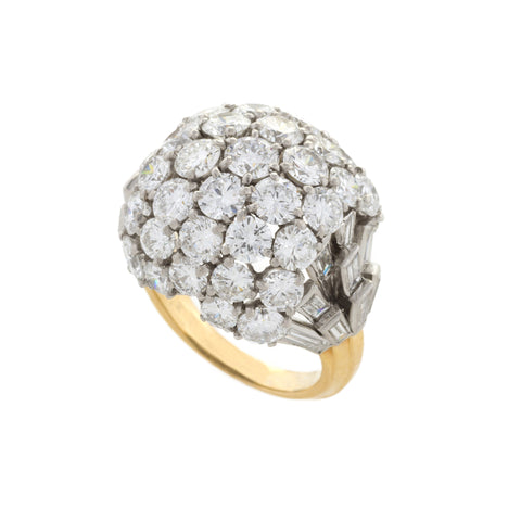 Macklowe Gallery's Vintage Boucheron Paris Diamond Bombé Ring 
