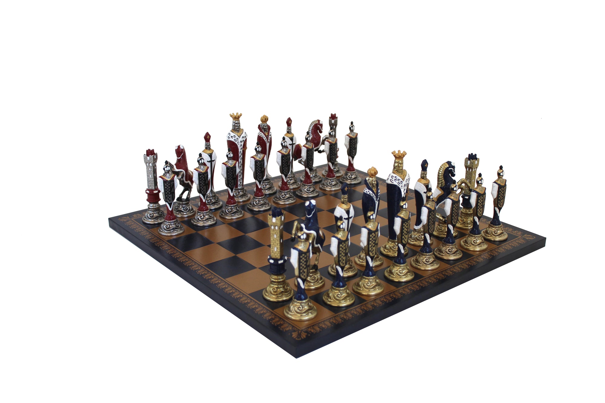 VENEZIA - 51 cm Root of Elm Glossy Luxury Chess Board