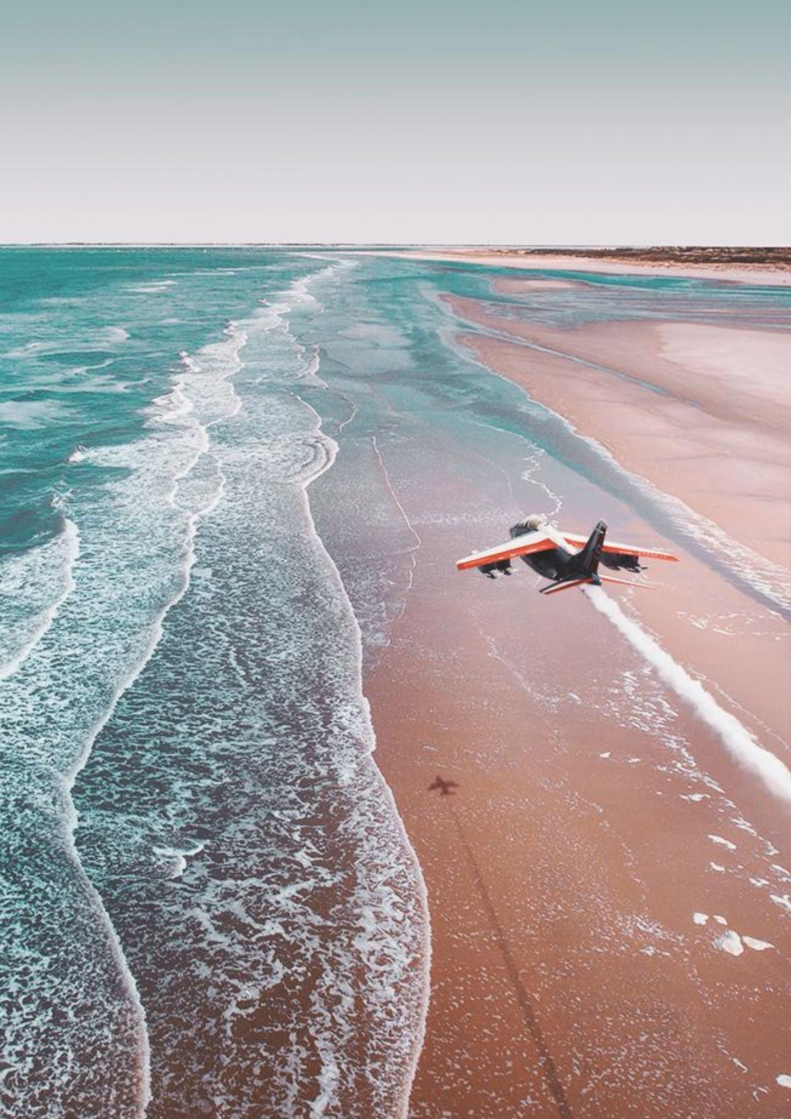 Alpha Jet over Beach