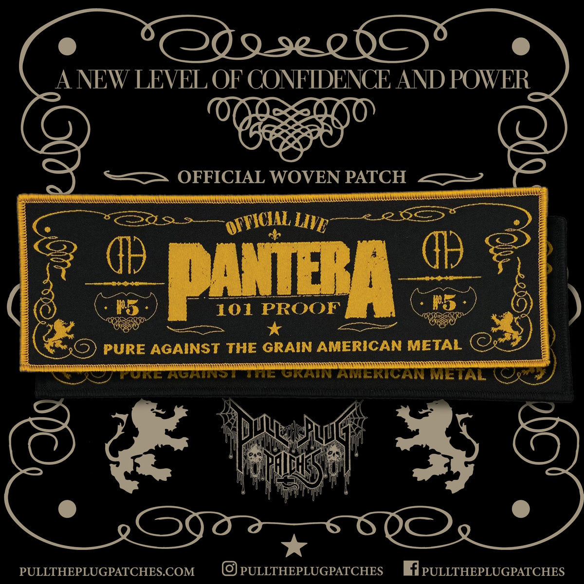 Pantera - Official Live: 101 Proof – Pull The Plug Patches