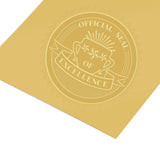100pcs Embossed Gold Foil OFFICIAL SEAL OF EXCELLENCE Seals Self Adhesive Stickers