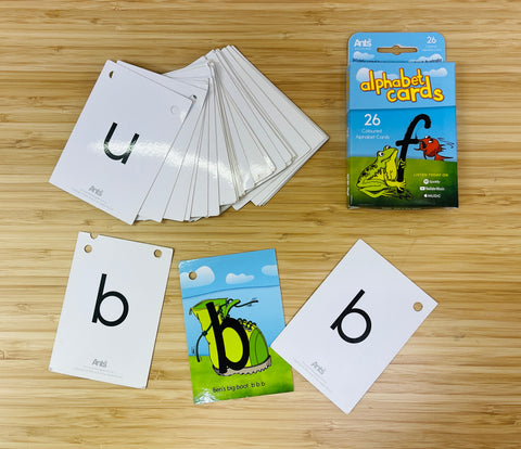 Ants in the Apple Alphabet Cards on a tables