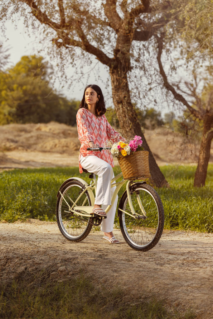 Floral Lattice Top - Cottons Jaipur