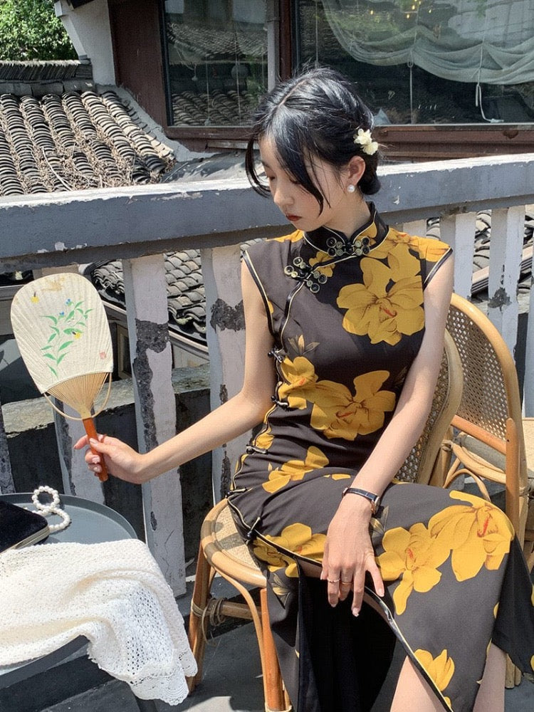 Summer collection, modern midi Qipao