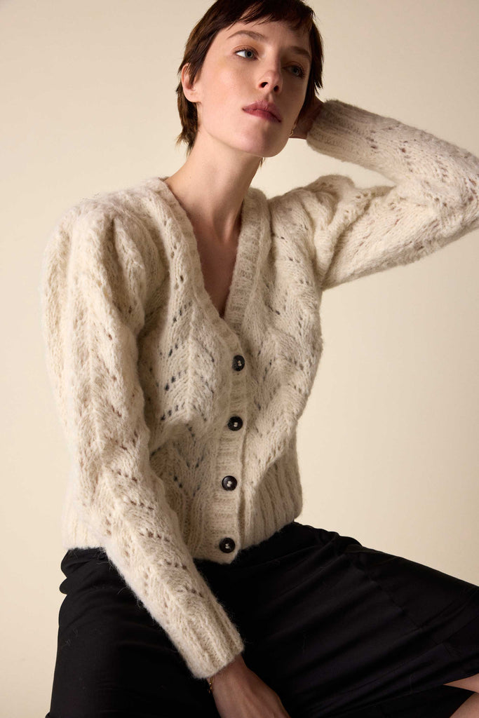 Bora Boucle Cardigan – SEROYA NYC