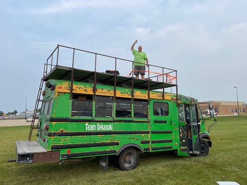 RAGBRAI camp bus