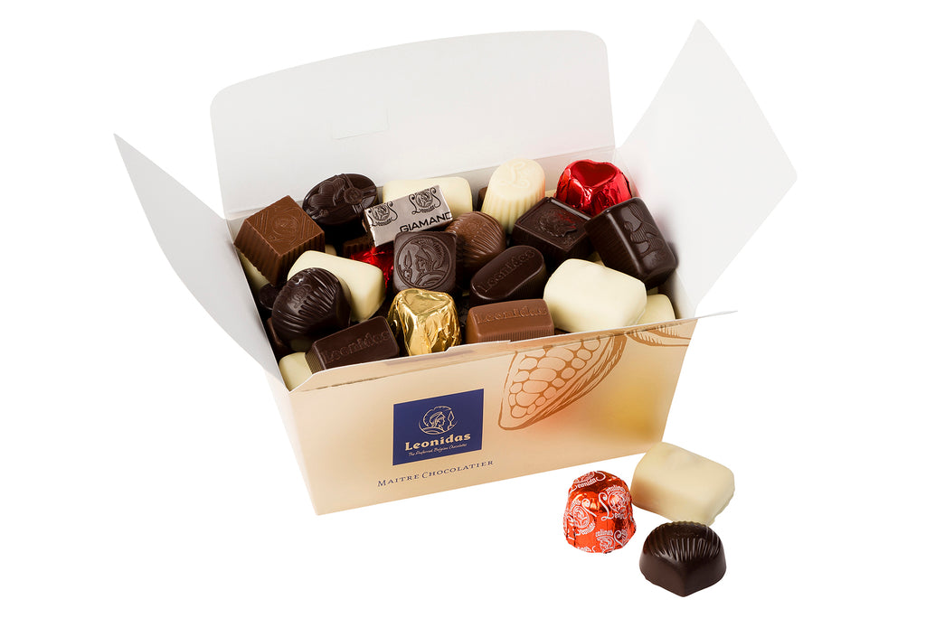 Leonidas en Ligne  Ballotin personnalisé de 500g chocolats - Boutique en  ligne Leonidas Gistel (BE)
