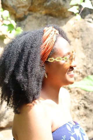 Back-to-school Headwrap Natural Hairstyle
