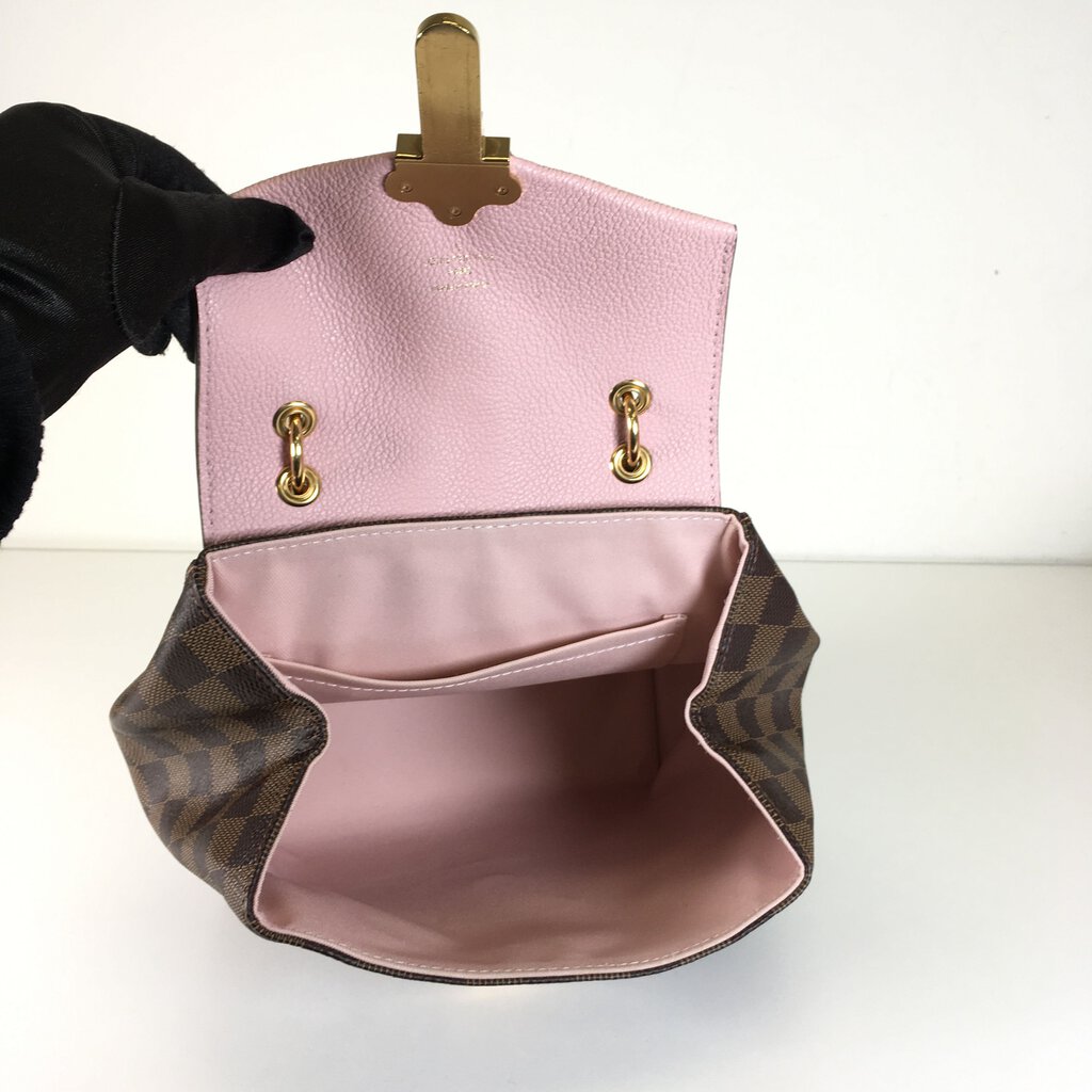 Louis Vuitton Bag Clapton Backpack Magnolia x Ebene Pink Brown