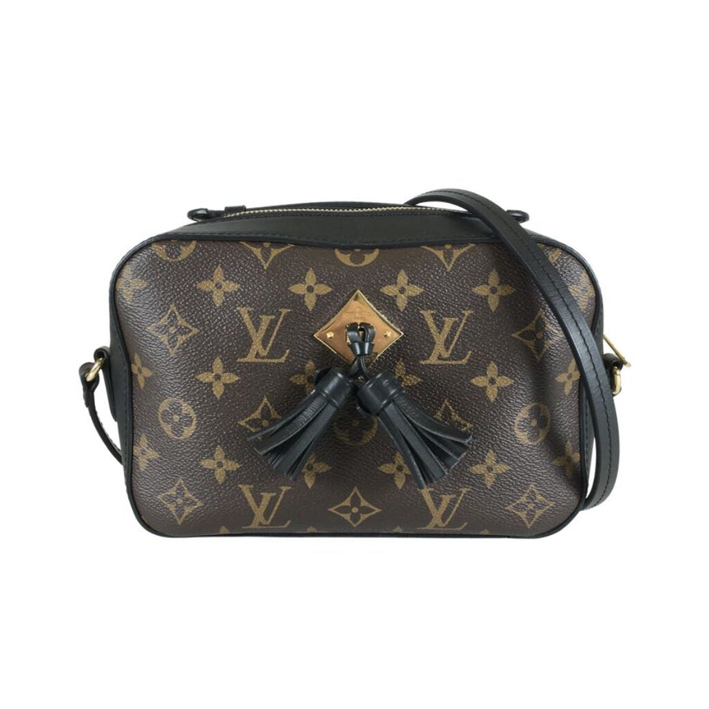 Saintonge Crossbody bag in Monogram Coated Canvas, Gold Hardware