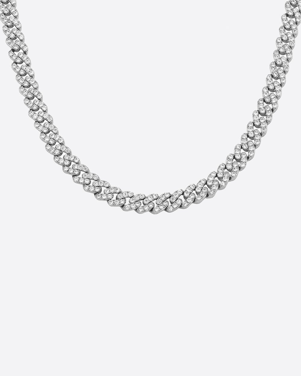 ICY CUBANA CHAIN. - 8MM WHITE GOLD - Drippy Amsterdam product image