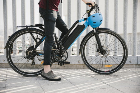 Modern commuter e-bike.