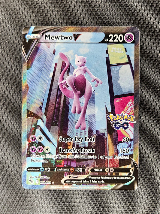 2022 POKEMON GO FA MEWTWO V #072 PSA 10 GEM MT 68866122