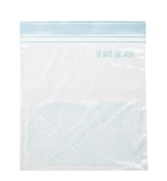  ISTAD Plastic Bag, Red, Pack of 60, Comprises: 30 bags (0.4 l)  and 30 bags (1 l), Can be used over and over again since it can be  re-sealed. : Home & Kitchen