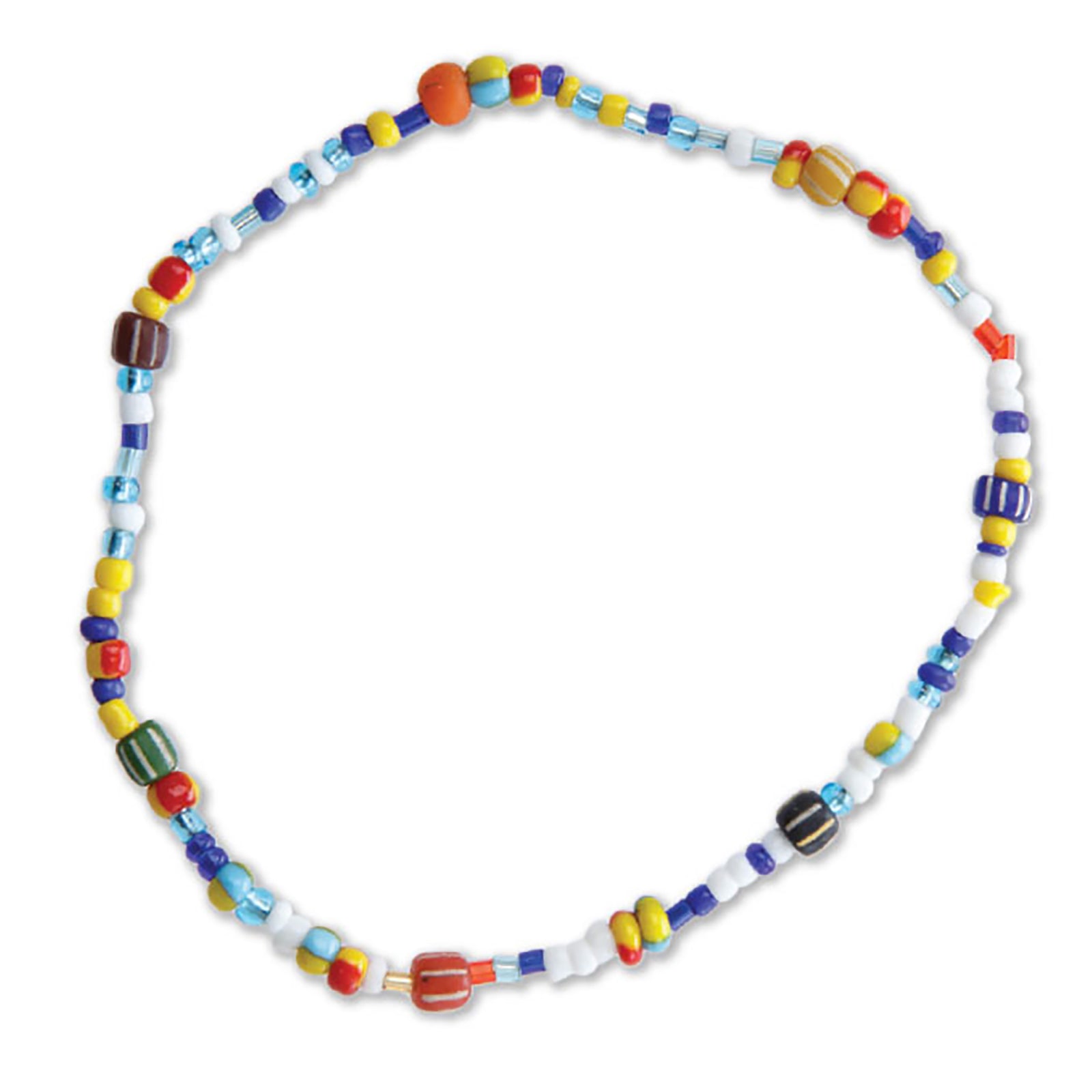 Multi-Colored Frosted Glass Bead String Bracelet(12 PCS) – World End Imports
