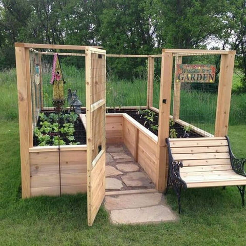 Enclosed Raised Garden Bed