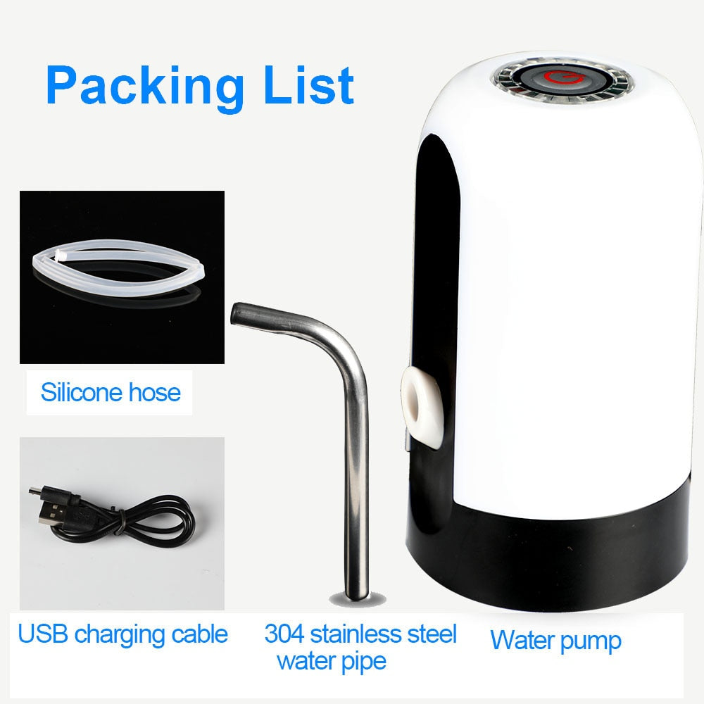 Home Gadgets Water Bottle Pump Mini Water Electric Pump USB – ALADWAN SUPPLIES