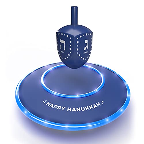 Presented Touch Chanukah Donuts/Latkes Serving Tray Dreidel Shape Design  Clear Blue - The Westview Shop