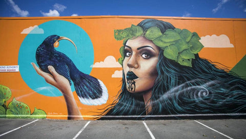 Erika Pearce street art mural Christchuch, NZ