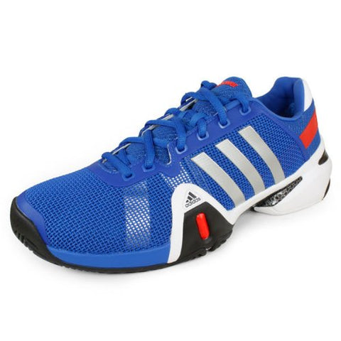 Adidas Adipower 8 Shoe-Blue Beauty/Metallic Sil –