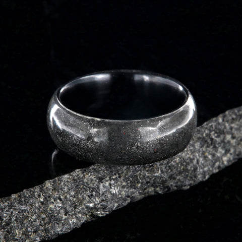 Black Stardust wedding ring