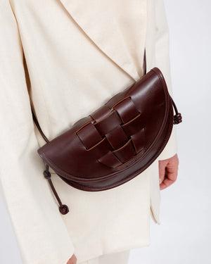 Totes bags Hereu - Espiga braided handle leather handbag - ESPIGADARKBROWN