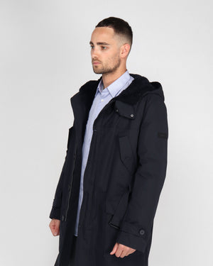 WMN'S CHELSEA PARKA / NAVY – FABRIC