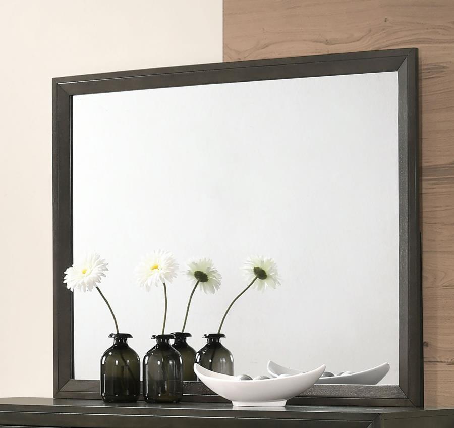 CoasterEveryday Serenity Rectangular Dresser Mirror Mod Grey