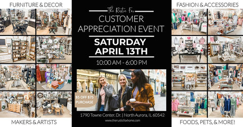 The Rustic Fox Customer Appreciation Event April 13, 2024