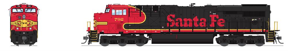 7297 GE ES44AC, NS #8119, Black & White, Paragon4 Sound/DC/DCC, N