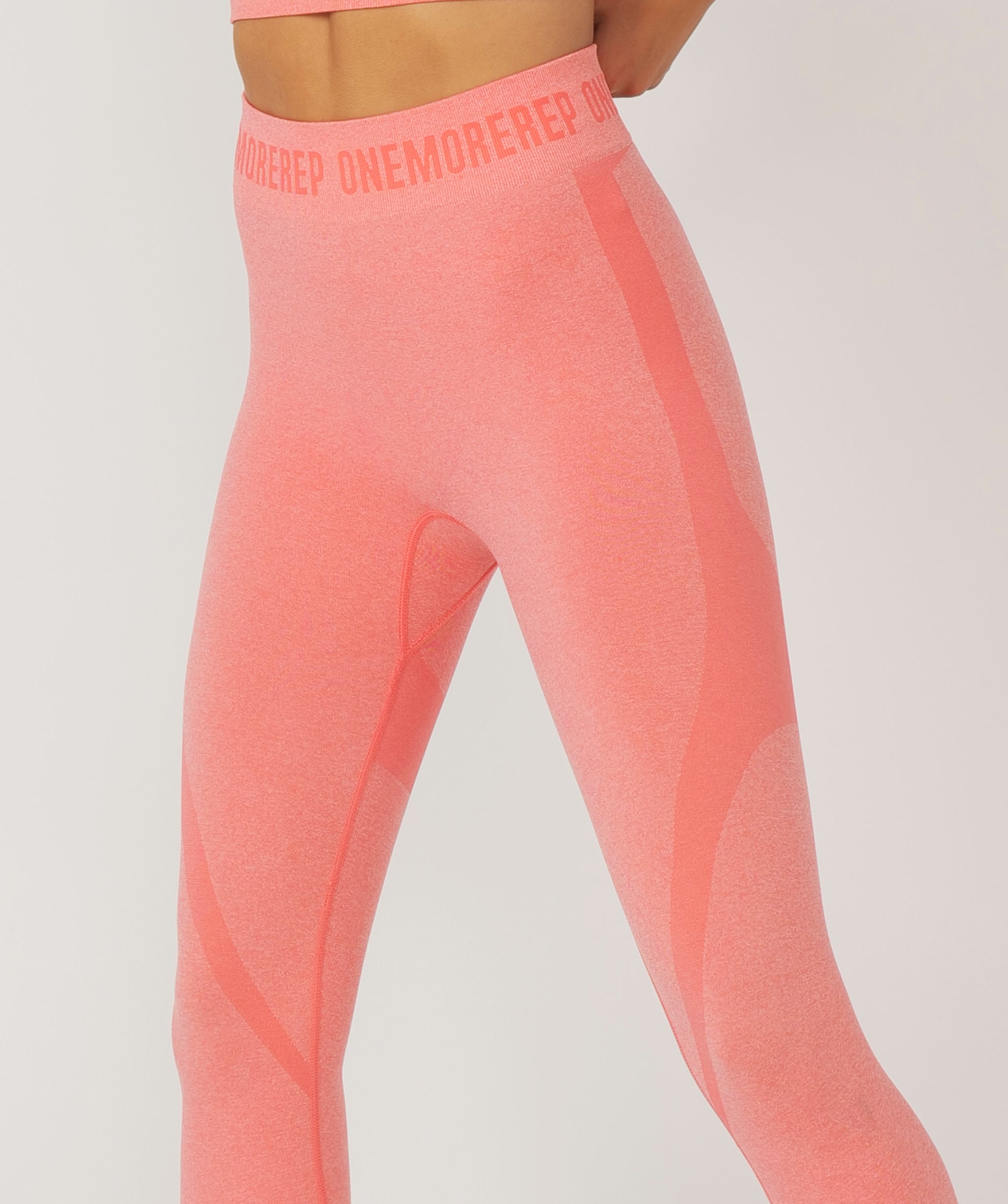 True Seamless Length Leggings Coral Pink – OneMoreRep