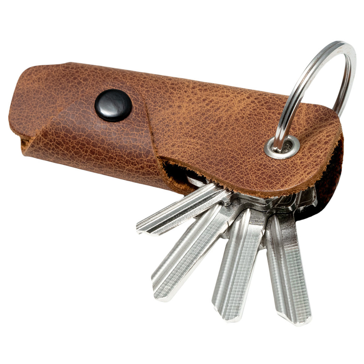 Schlüsseletui mit Geldfach  aus braunem Kork, für Scheine & Schlüssel