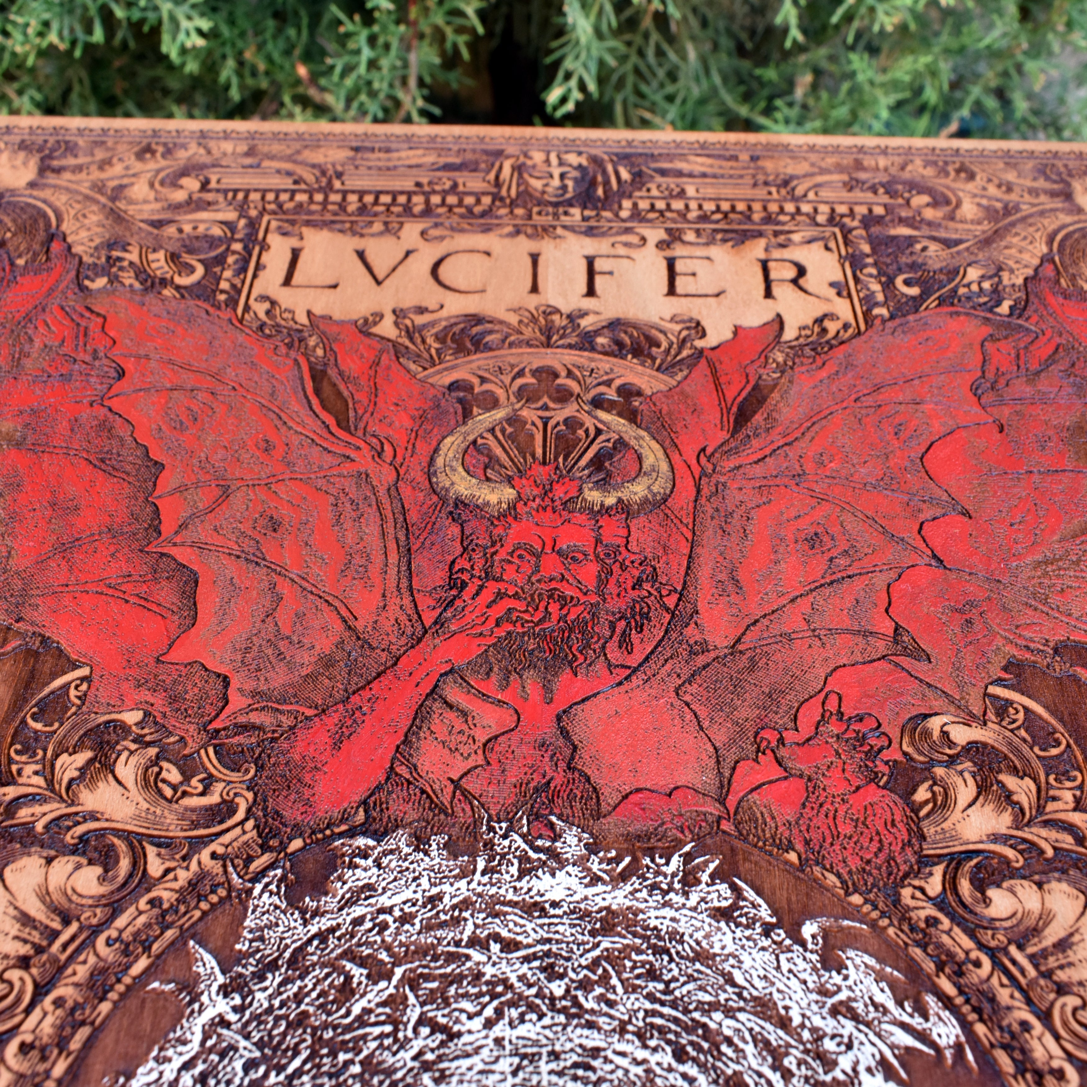 Lucifer Artwork Cedar Wood Limited Edition - Large