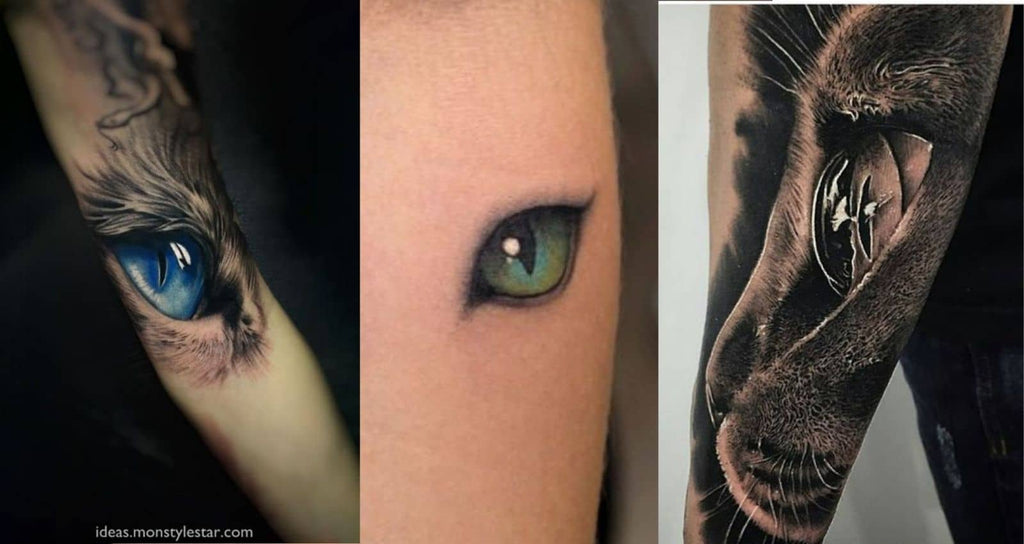 Tatuaje De Ojos De Gato