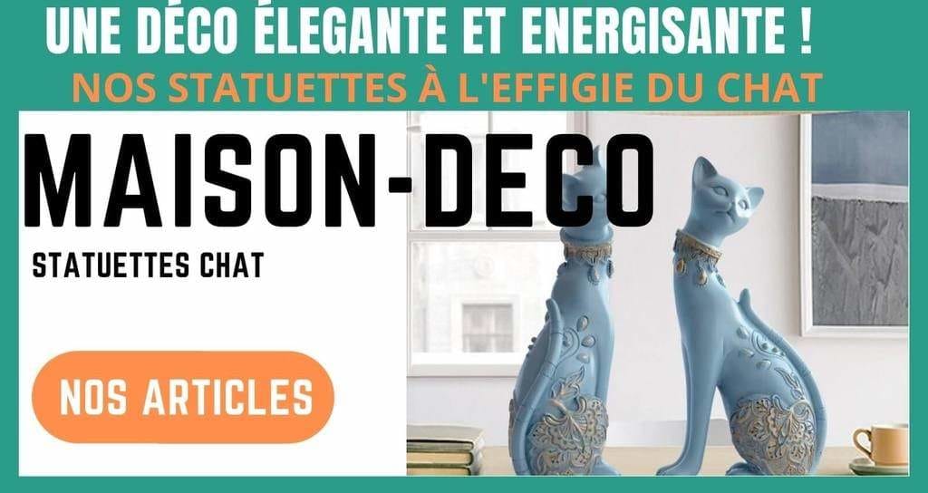 maison décoration statuettes chat