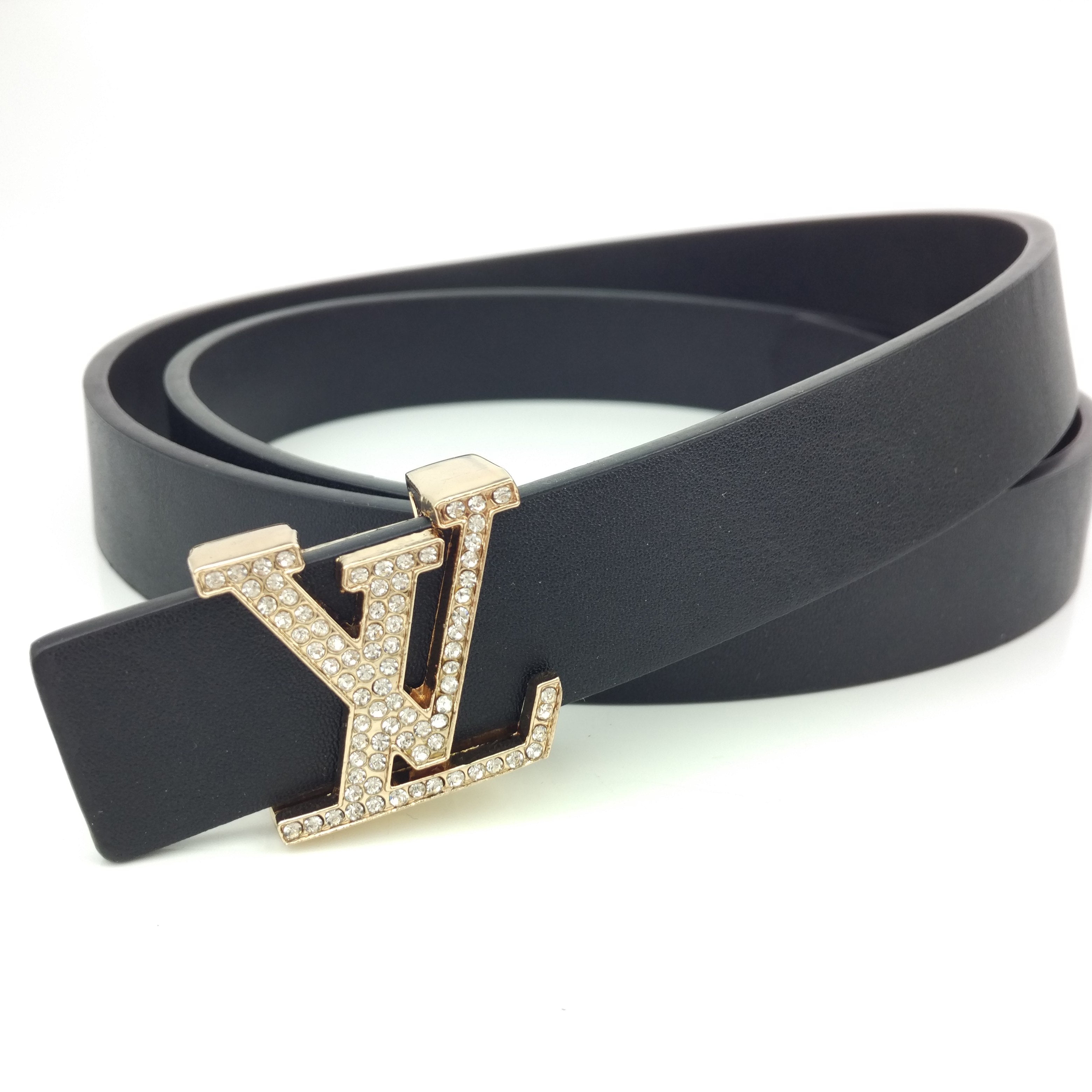 LV Louis Vuitton men's and women's fashion inlaid diamon